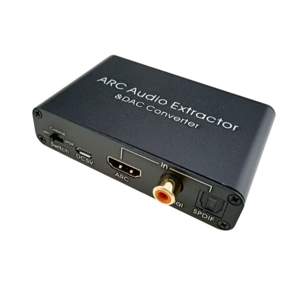 HDMI Audio Extractor Digital DAC to RCA Coax SPDIF 3.5mm Converter ARC Adapter